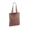 Maxi Jumper Tote Bag with Metallic Print - Chestnut