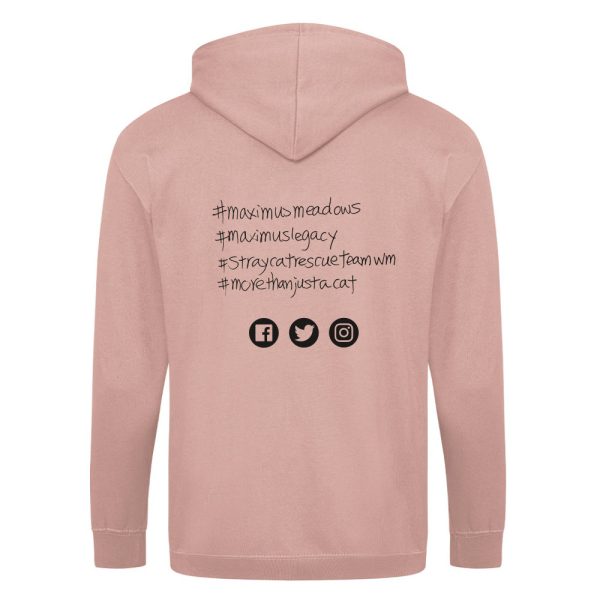 SCRT Zip Up Hoodie - Dusty Pink