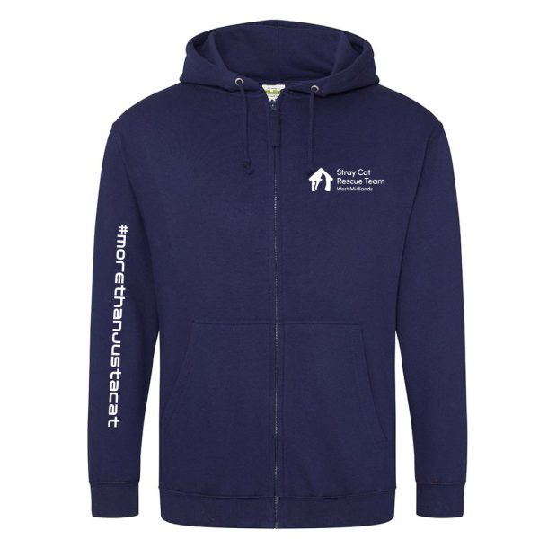 SCRT Zip Up Hoodie - Oxford Navy