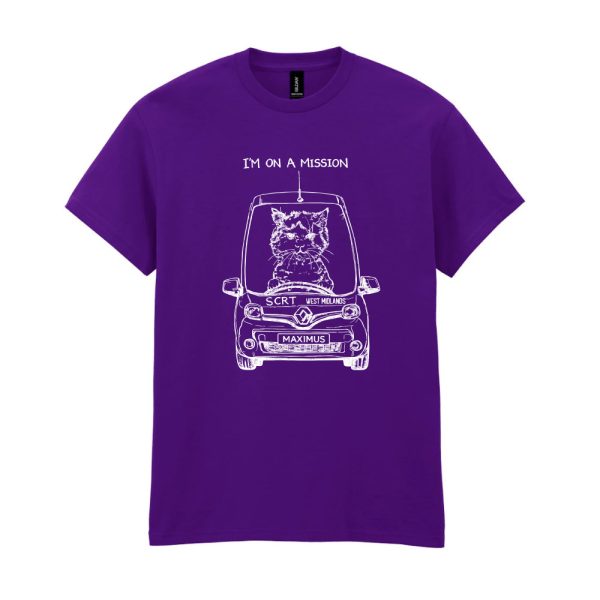 Maximus On A Mission T Shirt Purple